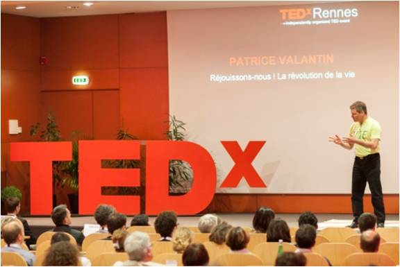 Patrice valantin intervenant à la conférence TedX